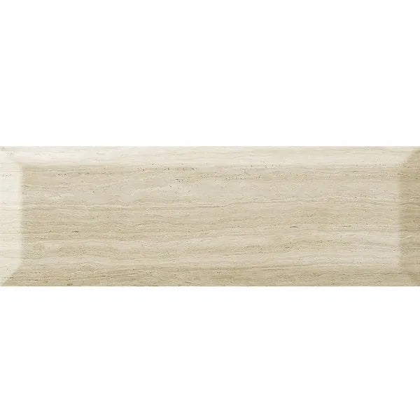 Creta Bisel Brick Gloss Cream 10cm x 30cm Wall Tile
